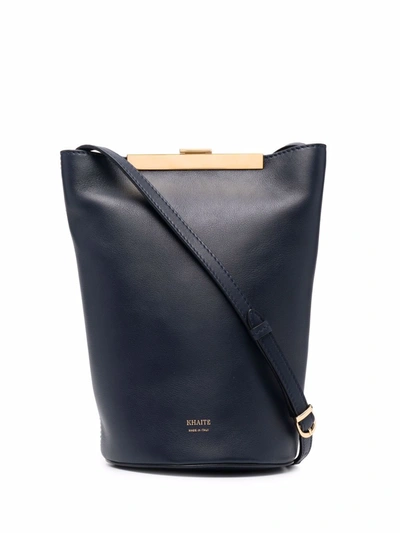 Khaite Etta' Crossbody Leather Bag In Blue