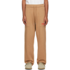 Ambush Fleeced Cotton Workshop Joggers With Drawstring Waist In Poppy