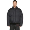 Ambush Oversized Kimono Down Jacket With Cuffs In Black