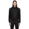 Saint Laurent Men's Wool/leather Teddy Jacket In 1000 Black