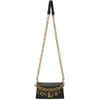 VERSACE JEANS COUTURE BLACK CHARMS CROSSBODY BAG