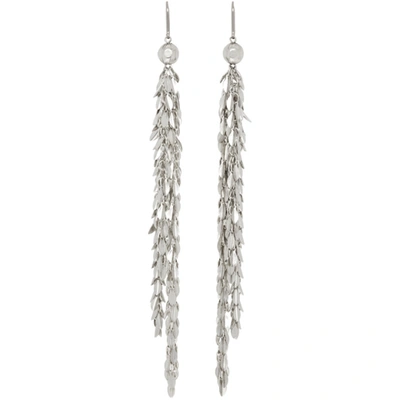 Isabel Marant Leafy长吊坠耳环 In Silver