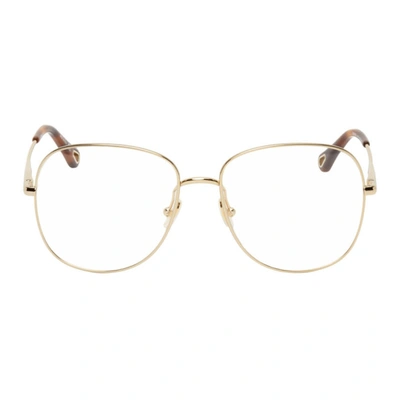 Chloé Gold Square Glasses