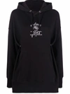 Givenchy Black Oversized Frame Print Hoodie In Black