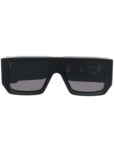 Off-white Tropez Rectangle-frame Sunglasses In Black