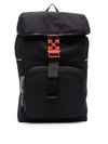 OFF-WHITE ARROWS LEATHER-TRIM BACKPACK,A6ED5BC3-0835-D0F2-4392-A40E6D594034