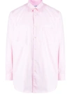 Comme Des Garçons Shirt Long-sleeve Cotton Shirt In Pink