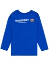 BURBERRY BURBERRY KIDS THOMAS BEAR LOGO PRINTED SWEATSHIRT