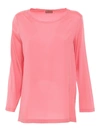 Maliparmi Stretch Silk Long Sleeve Blouse In Pink