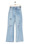ABOUND SUSTAINABLE DISTRESSED WIDE LEG JEANS