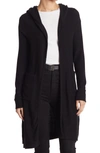 Go Couture Wrap Front Cardigan In Black