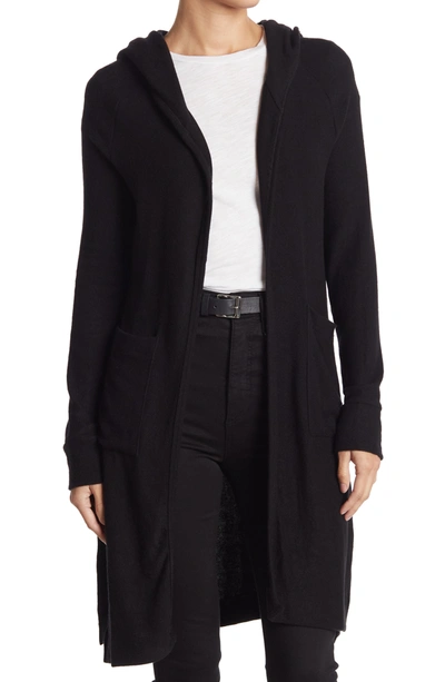 Go Couture Wrap Front Cardigan In Black