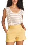 Veronica Beard Kimm Shorts In Vintage Yellow