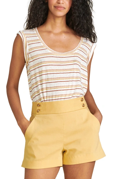 Veronica Beard Kimm Shorts In Vintage Yellow