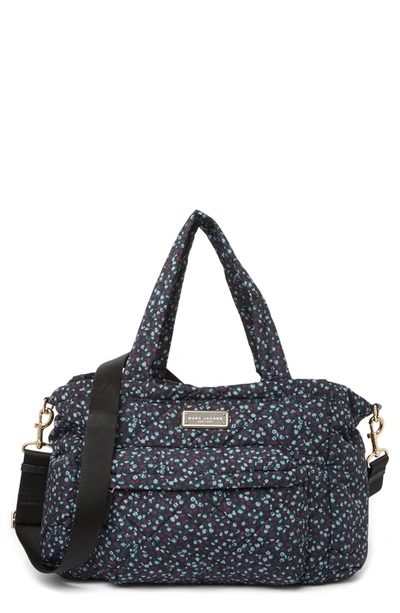 Marc Jacobs Quilted Nylon Printed Baby Bag In Blue Mirage Multi
