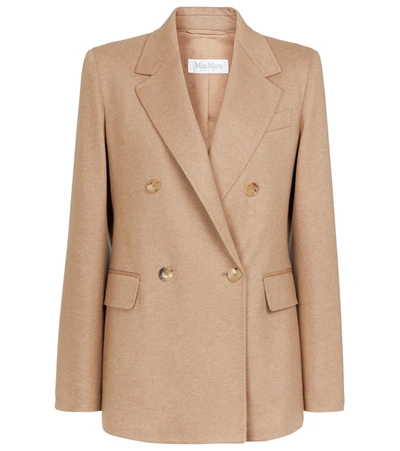 Max Mara Eccelso Camel Wool Blazer In Beige