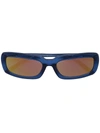 Linda Farrow Rectangle-frame Sunglasses In Blue