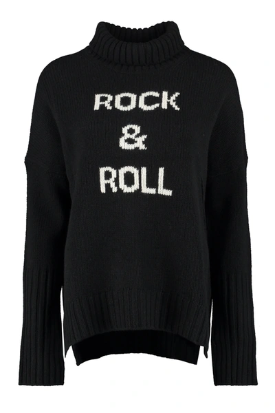 Zadig & Voltaire Alma Rock Knitted Jumper In Black