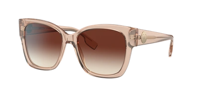 Burberry Woman Sunglass Be4345 Ruth In Brown Gradient