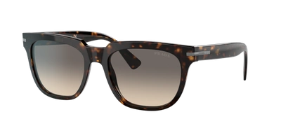 Prada Grey Gradient Rectangular Mens Sunglasses Pr 04ysf 2au718 57 In Clear Gradient Grey