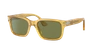 Persol Rectangle Frame Sunglasses In Green
