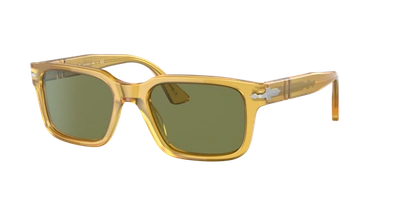 Persol Po3272s 2044e Rectangle Sunglasses In Green