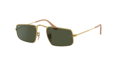 Ray Ban Julie Rose Gold Sunglasses Rose Gold Frame Green Lenses 49-20