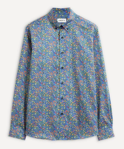 Liberty Mens Button-down Regular Fit Shirt In Catesby In Navy