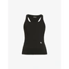 Misbhv Womens Black 90s Logo-embroidered Stretch-cotton Tank Top L