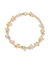 SUZANNE KALAN 18KT YELLOW GOLD PASTEL SAPPHIRE INLAY BRACELET