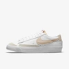 Nike Blazer Low 77 "white/pale Coral" Sneakers In White,pale Coral,black,rattan