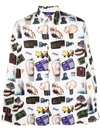 Etudes Studio Illusion All Over Print Shirt In 白色