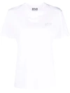 Golden Goose White T-shirt With Logo In 白色
