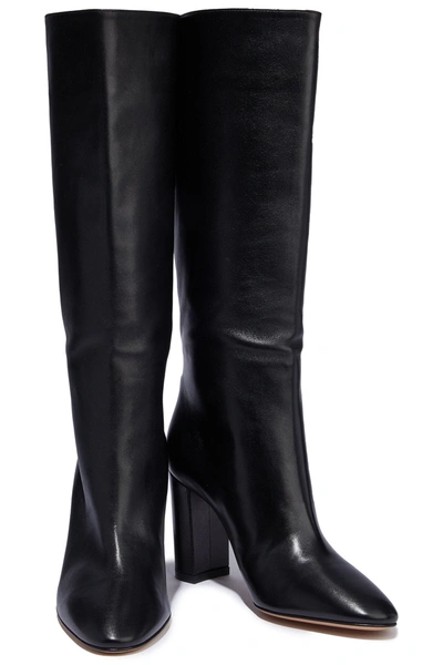 Gianvito Rossi Laura 85 Leather Knee Boots In Black