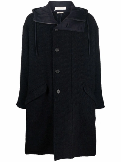 Massimo Alba Oversized Hooded Jacket In 蓝色