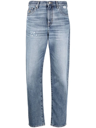 Jacob Cohen Tapered Stonewash Jeans In 蓝色