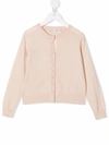 Bonpoint Teen Sequin-embellished Cardigan In 中性色
