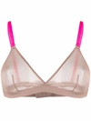 Maison Close Mesh Triangle Bra In 褐色