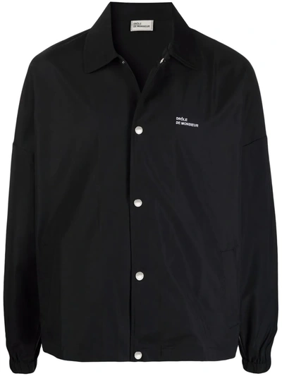 Drôle De Monsieur Techno Fabric Black Jacket