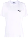 Msgm Timeless Crew Neck Short Sleeve T-shirt In White