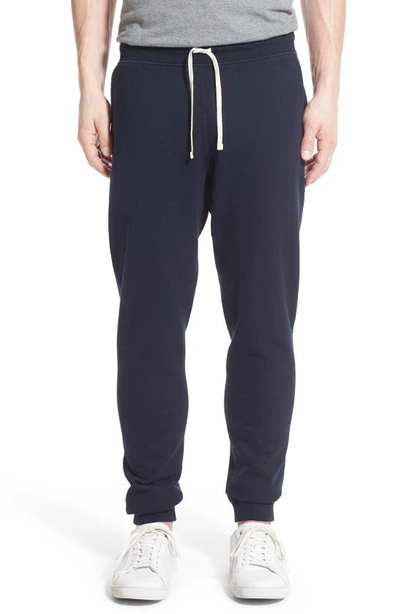 Reigning Champ Cotton-terry Track Pants In Navy