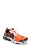 Nike Air Presto Sneakers In Orange Fabric In Orange/ Black/ White