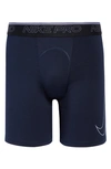 Nike Pro Performance Boxer Briefs In 451 Obsidian/iron Purple
