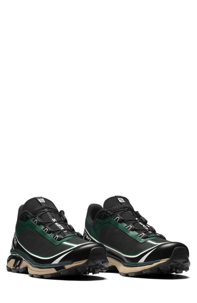 Salomon Xt-6 Adv Running Shoe In Green/ Black