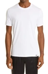 Tom Ford White Cotton T-shirt With Straight Hem In White