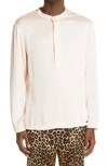 TOM FORD HENLEY STRETCH SILK PAJAMA SHIRT,T4H161010