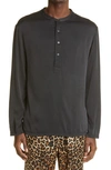 TOM FORD TOM FORD HENLEY STRETCH SILK PAJAMA SHIRT,T4H161010