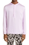 TOM FORD HENLEY STRETCH SILK PAJAMA SHIRT,T4H161010