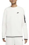 Nike Tech Fleece Crewneck Sweatshirt In Off White-neutral