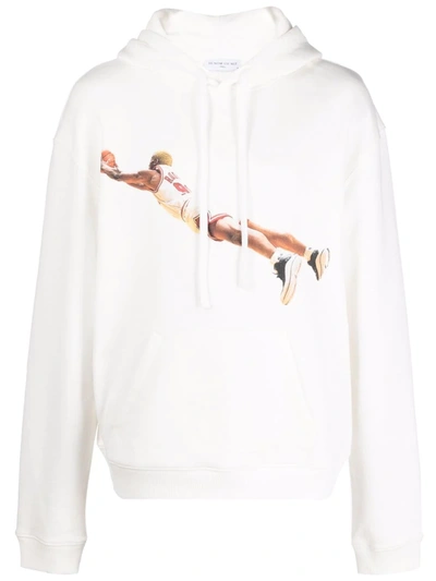 Ih Nom Uh Nit Graphic-print Drawstring Hoodie In White